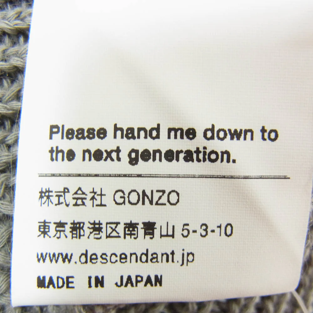 DESCENDANT ディセンダント 25SS 251MADS-HT01 COOLMAX DAWN BEANIE ダウン ビーニー グレー系 F【中古】 - Image 4