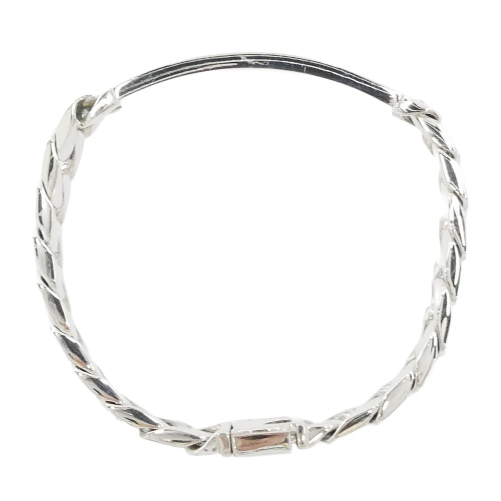 TIFFANY&Co. ティファニー 【新品仕上げ済】ID プレート 喜平チェーン シルバー ブレスレット シルバー系【極上美品】【中古】 - Image 3