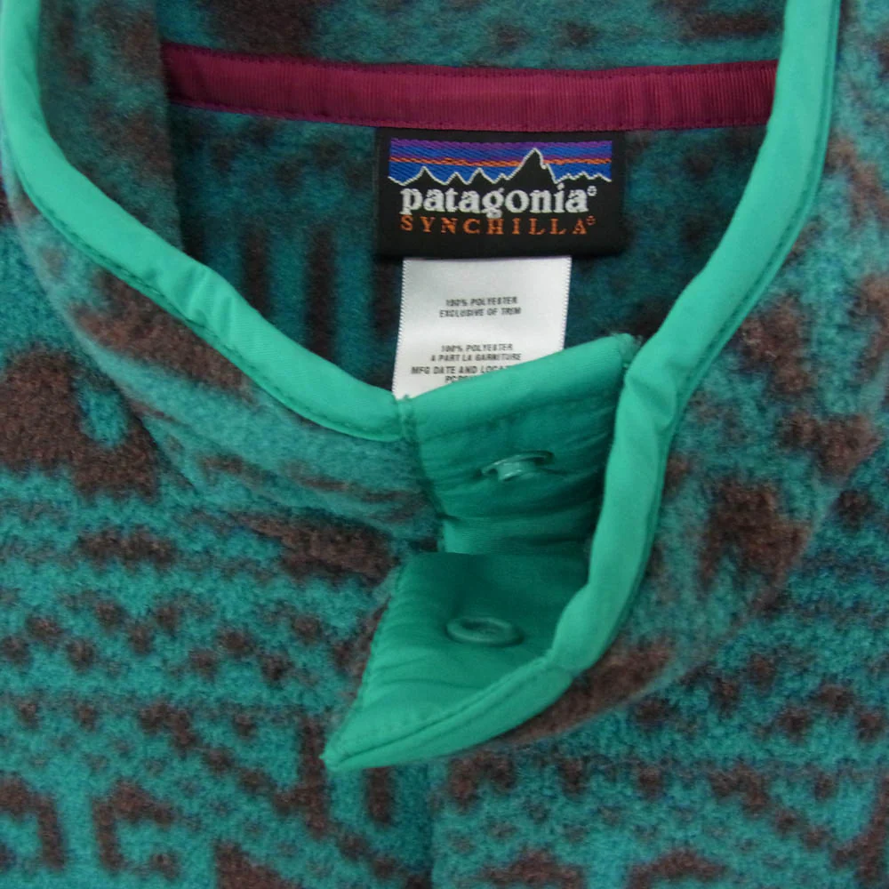 patagonia パタゴニア 11AW 25450 Synchilla Snap-T シンチラ スナップ T フリース プルオーバー ジャケット グリーン系 M【美品】【中古】 - Image 3
