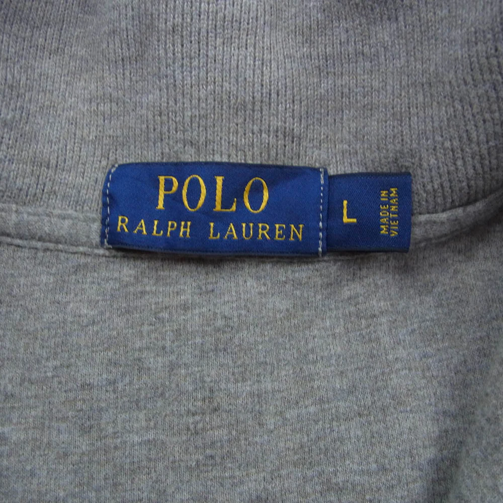 POLO RALPH LAUREN ポロ・ラルフローレン HALF ZIP SWEAT ハーフジップ スウェット グレー系 L【中古】 - Image 5