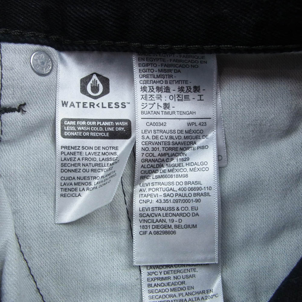 Levi's リーバイス 00550-0260 550 リラックス ジーンズ ブラックデニム パンツ ブラック系 W33L30【中古】 - Image 4