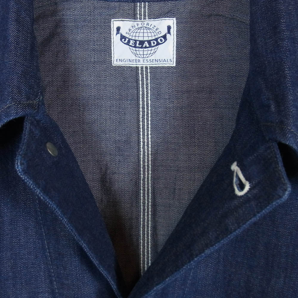 JELADO ジェラード JP94491J 491J Coverall デニム カバーオール ジャケット インディゴブルー系 M【新古品】【未使用】【中古】 - Image 3