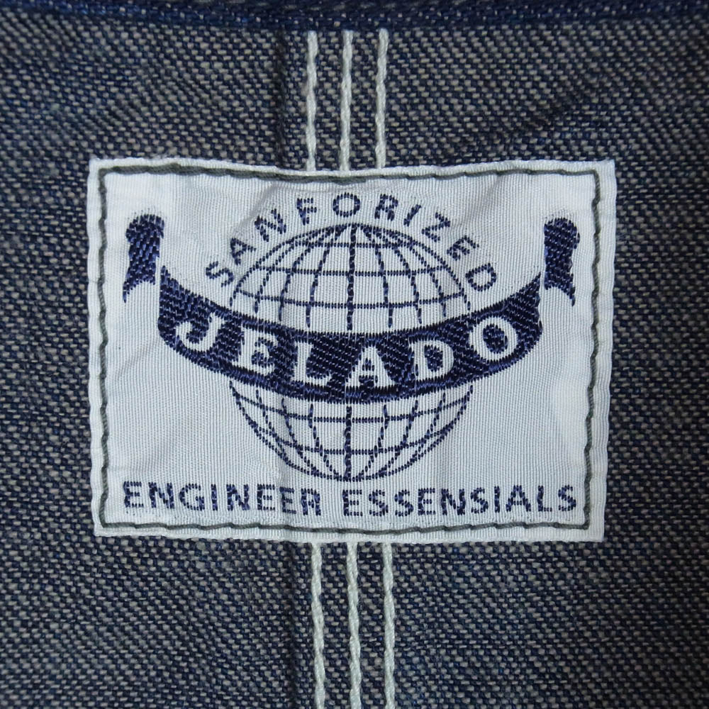 JELADO ジェラード JP94491J 491J Coverall デニム カバーオール ジャケット インディゴブルー系 M【新古品】【未使用】【中古】 - Image 5