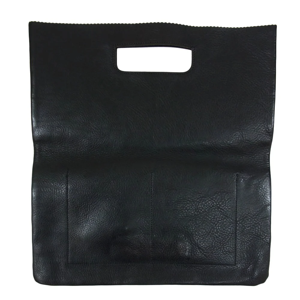 GANZO ガンゾ サケット2 クラッチバッグ レザー セカンドバッグ L ブラック系【中古】 - Image 2