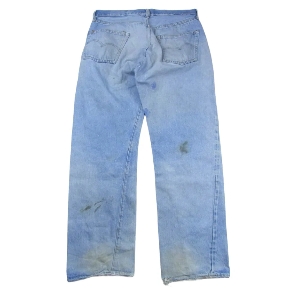 Levi's リーバイス Vintage ヴィンテージ 70s 66後期 501 ボタンフライ セルビッジ ストレート デニムパンツ ボタン裏刻印6 インディゴブルー系【中古】 - Image 2