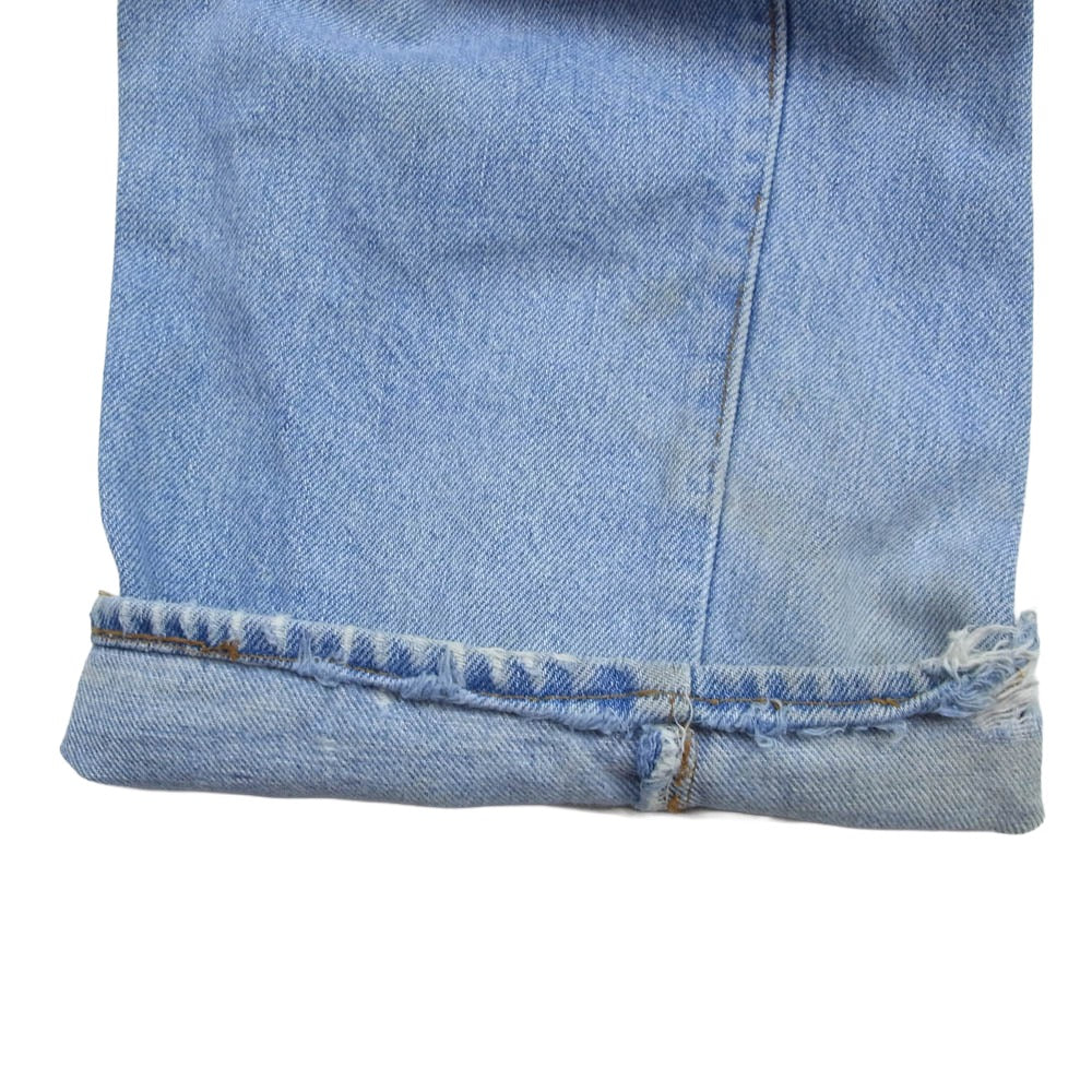 Levi's リーバイス Vintage ヴィンテージ 70s 66後期 501 ボタンフライ セルビッジ ストレート デニムパンツ ボタン裏刻印6 インディゴブルー系【中古】 - Image 3