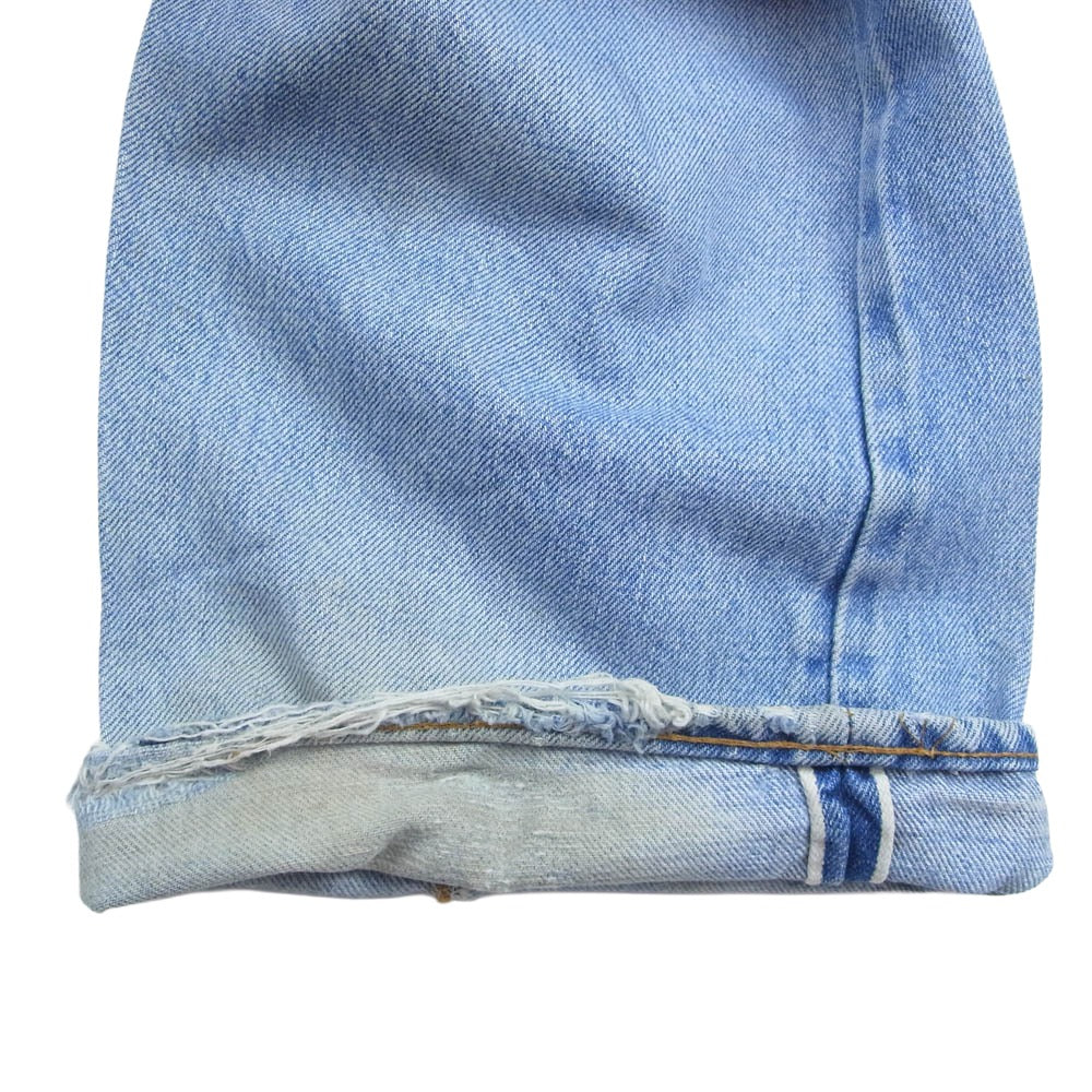 Levi's リーバイス Vintage ヴィンテージ 70s 66後期 501 ボタンフライ セルビッジ ストレート デニムパンツ ボタン裏刻印6 インディゴブルー系【中古】 - Image 4