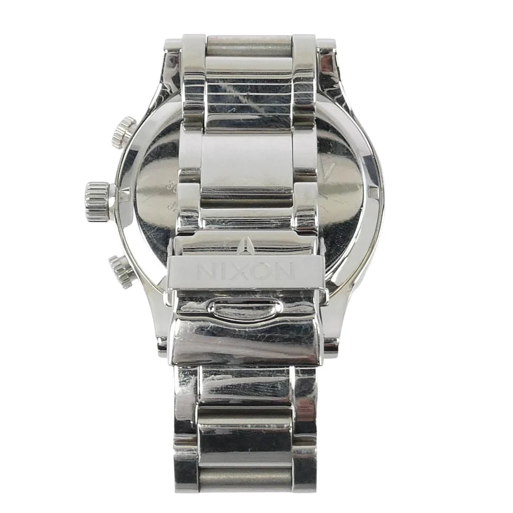 NIXON ニクソン A083-488 THE 51-30 CHRONO クロノグラフ ステンレス製 ハイポリッシュ クォーツ ウォッチ 腕時計 シルバー系 ホワイト系【中古】 - Image 5