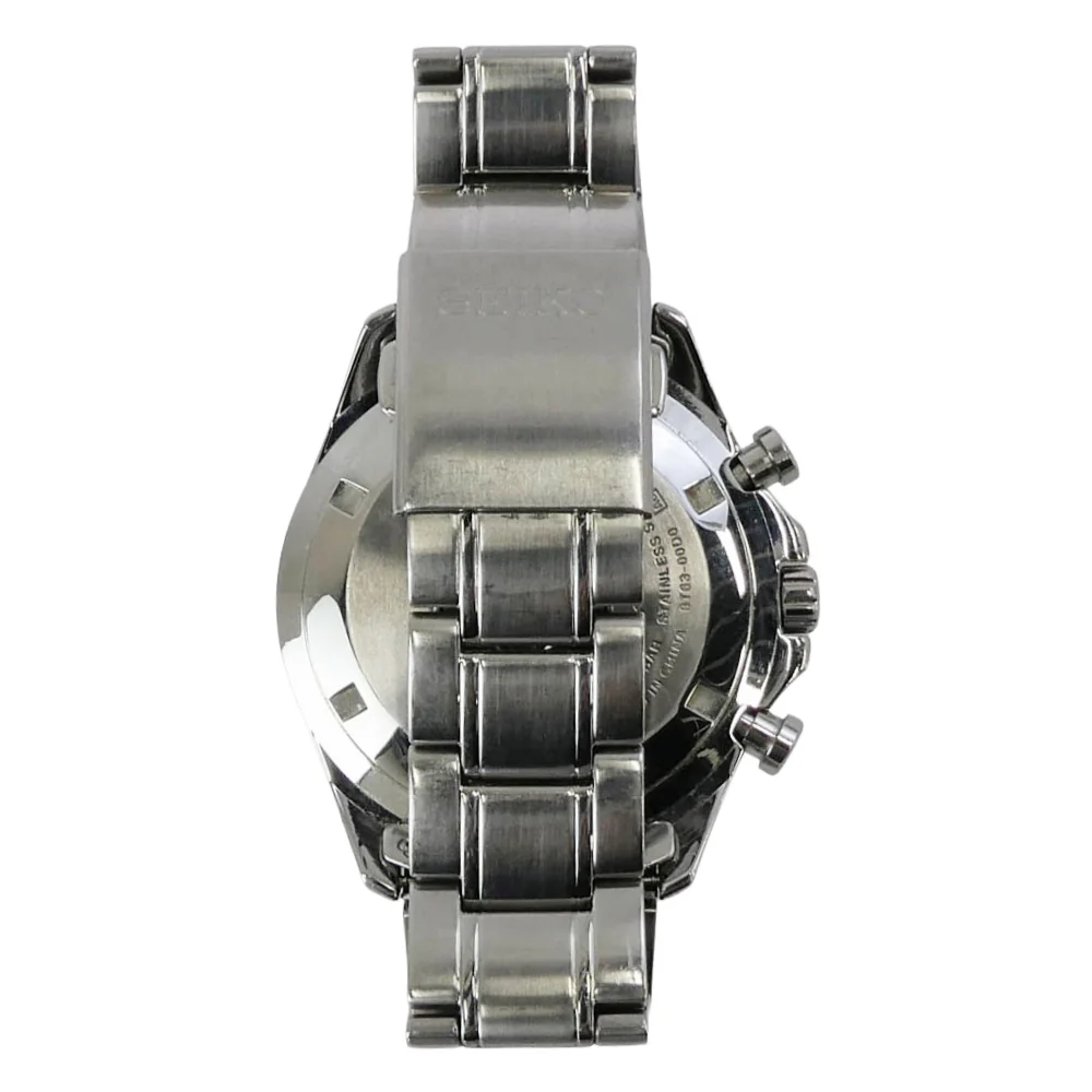 SEIKO セイコー 8T63-00D0 スピリット クロノグラフ ステンレス製 クォーツ ウォッチ 腕時計 シルバー系 ライトブルー系【中古】 - Image 5
