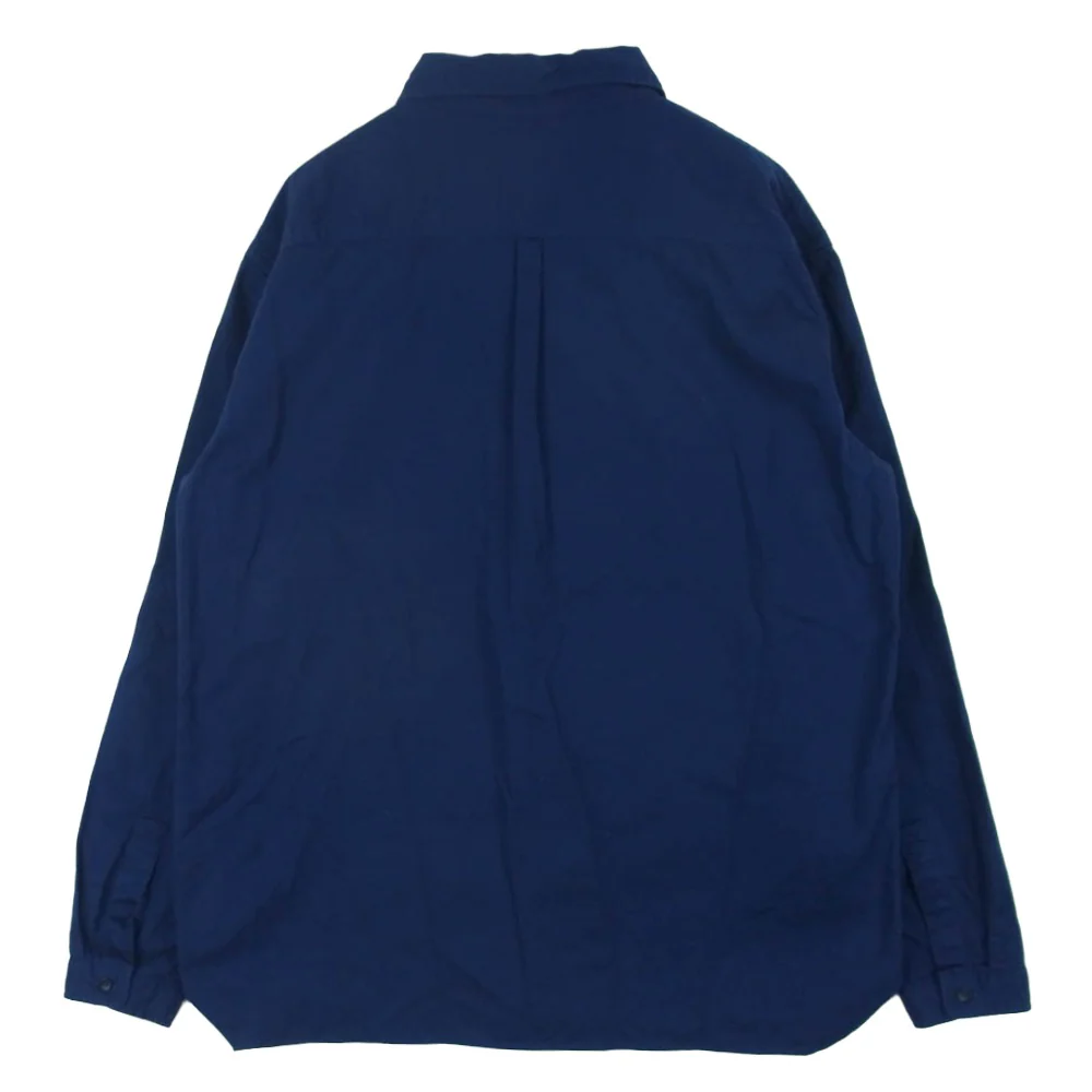 ロロ LS-395 コットン 長袖 シャツ 日本製 ネイビー系 M【中古】 - Image 2