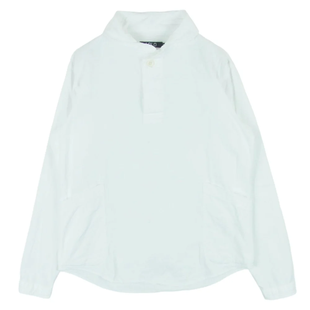 ロロ LS-3 オックス プルオーバー 長袖 シャツ 日本製 ホワイト系 M【中古】