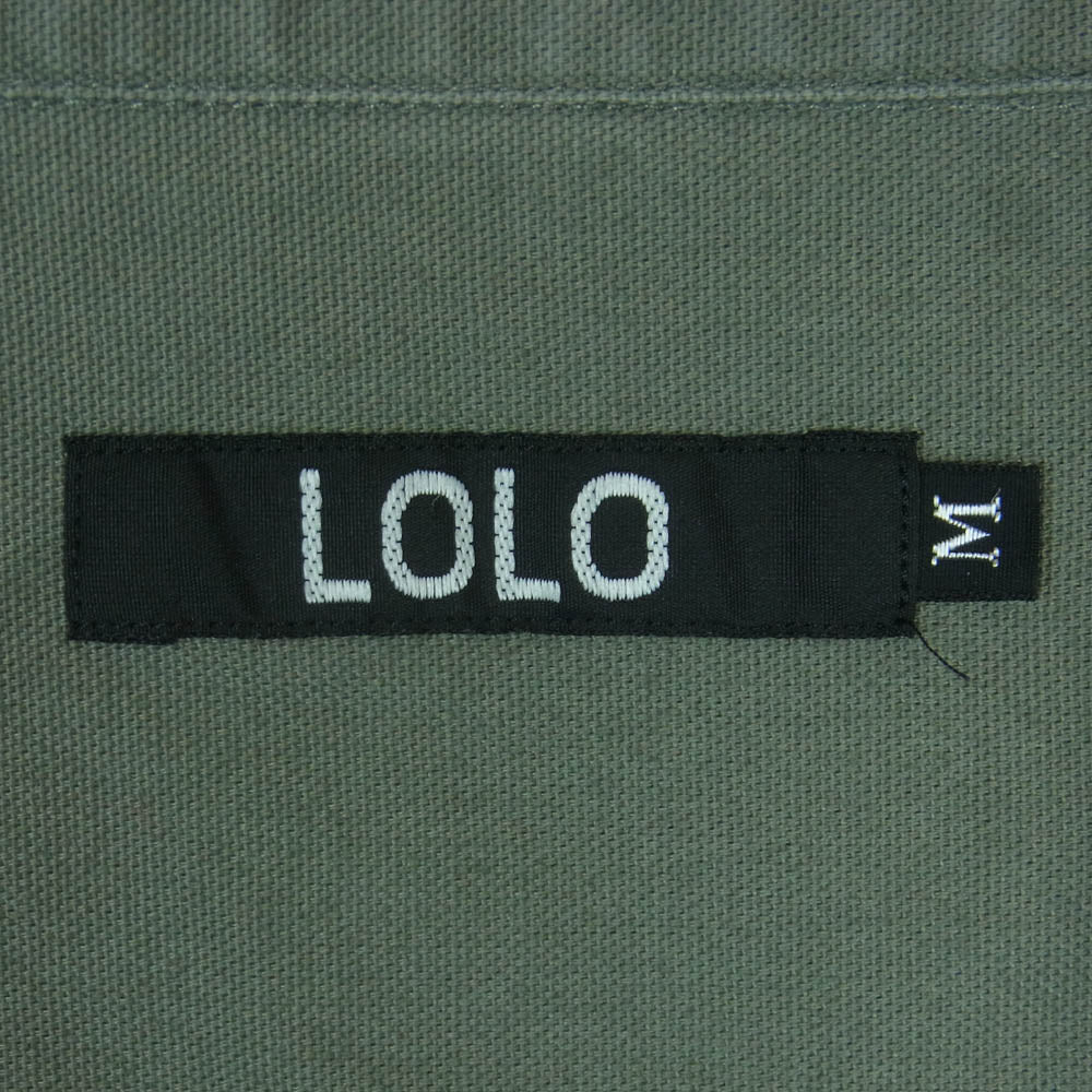 ロロ LS-89 長袖 比翼 シャツ コットン 日本製 グレー系 M【中古】 - Image 5