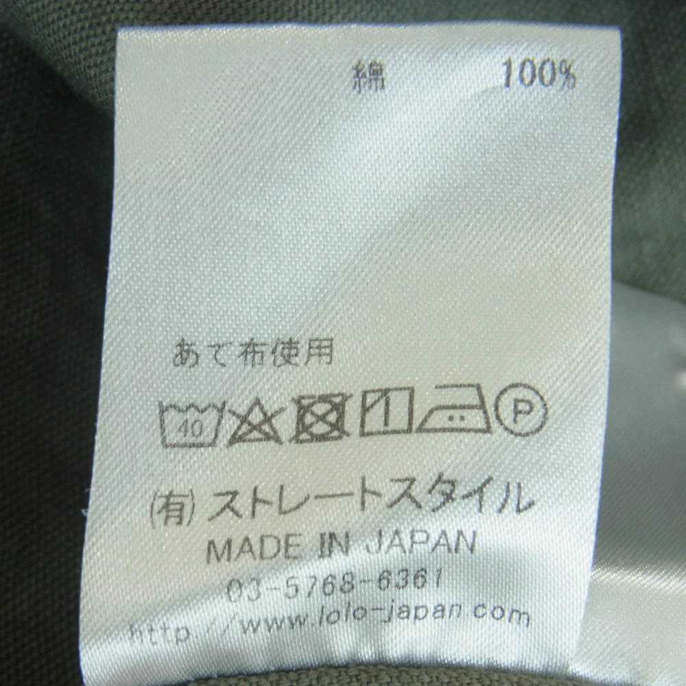 ロロ LS-89 長袖 比翼 シャツ コットン 日本製 グレー系 M【中古】 - Image 7