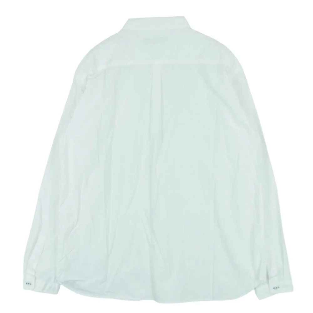 ロロ LS-387 コットン 比翼 長袖 シャツ 日本製 ホワイト系 M【中古】 - Image 2