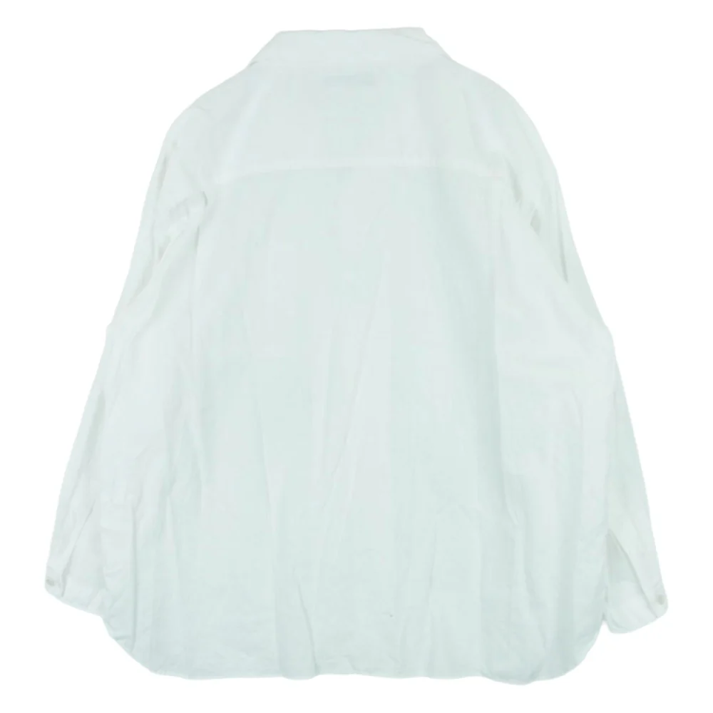 ロロ LS-417 コットン リネン 長袖 シャツ 日本製 ホワイト系 M【中古】 - Image 2