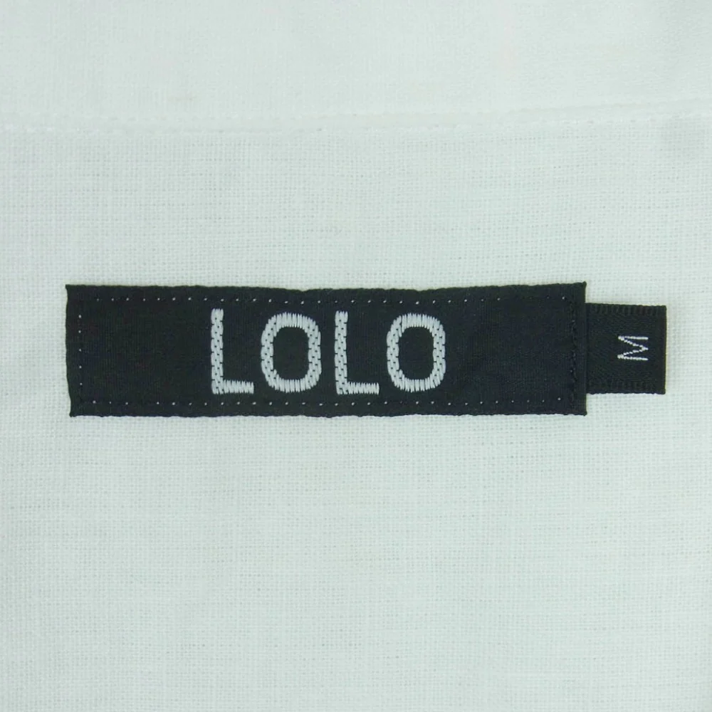 ロロ LS-417 コットン リネン 長袖 シャツ 日本製 ホワイト系 M【中古】 - Image 5