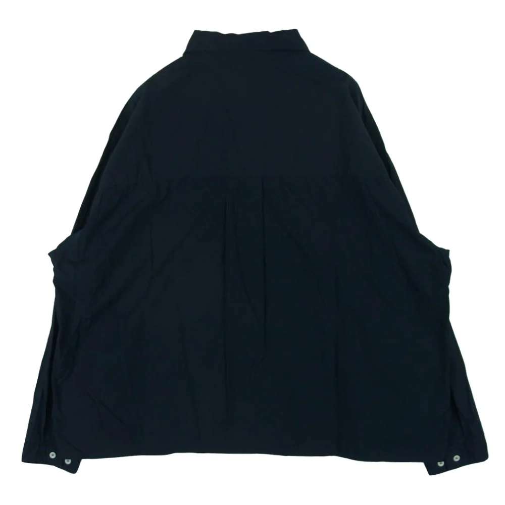 ロロ 2LS-78 LIKE プルオーバー ビッグ シャツ 長袖 コットン 日本製 ダークネイビー系 M【中古】 - Image 2