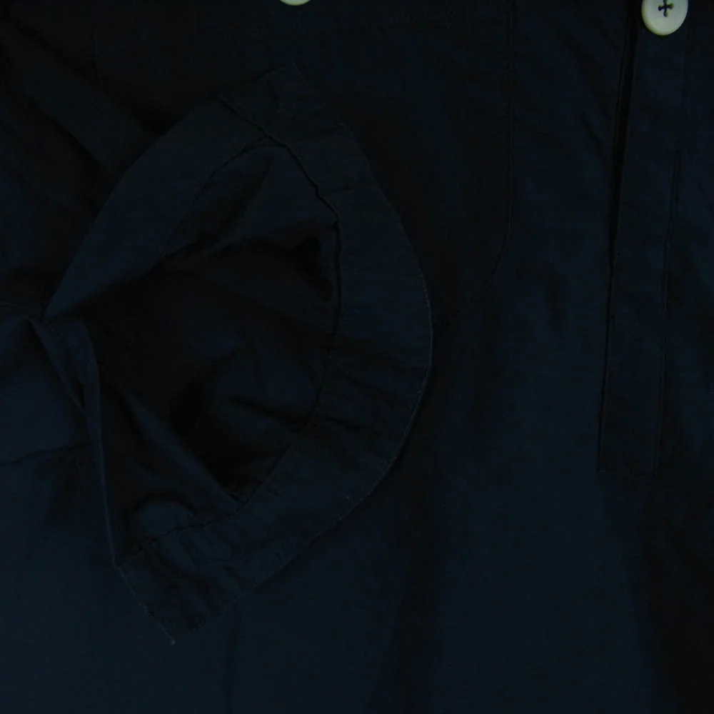 ロロ 2LS-78 LIKE プルオーバー ビッグ シャツ 長袖 コットン 日本製 ダークネイビー系 M【中古】 - Image 4