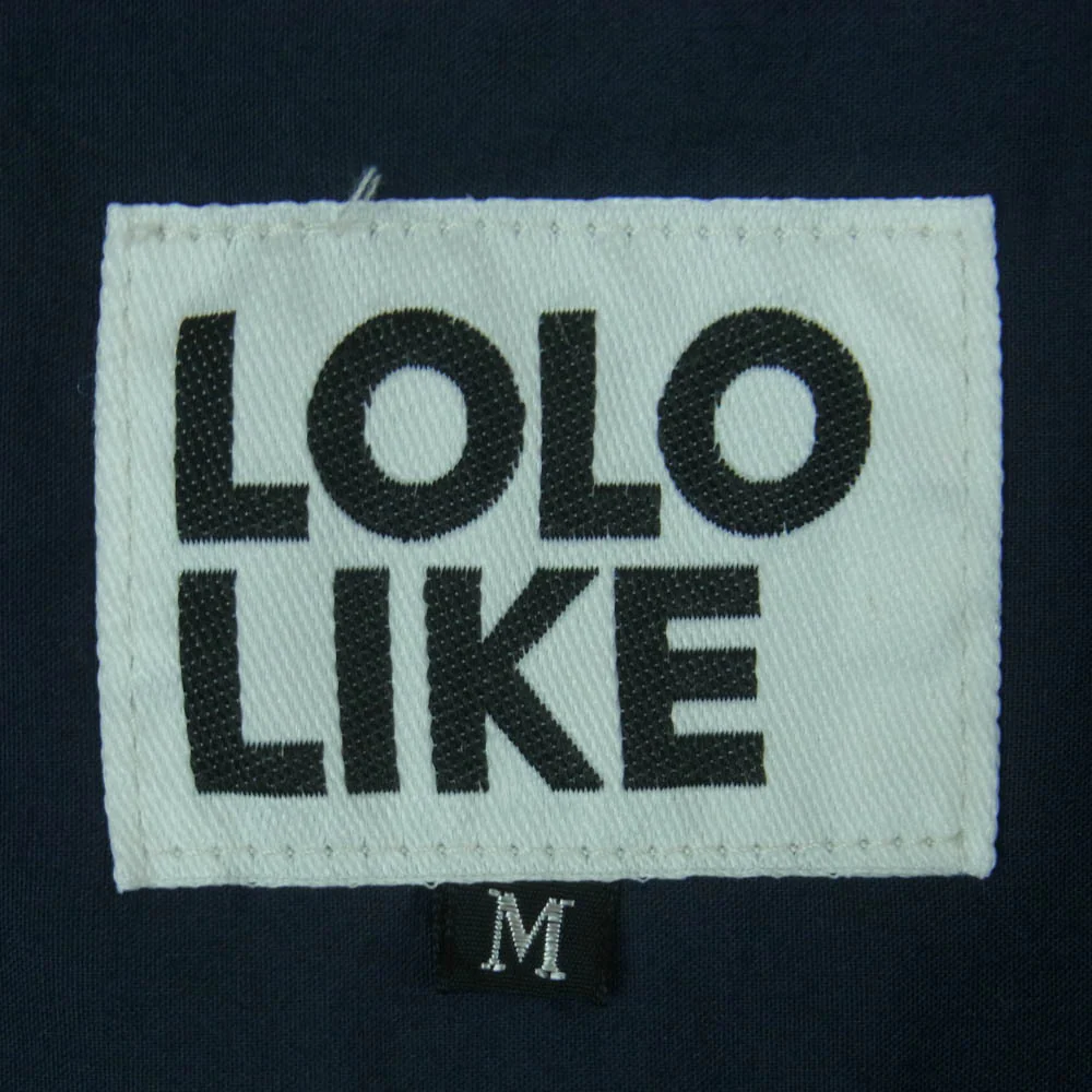 ロロ 2LS-78 LIKE プルオーバー ビッグ シャツ 長袖 コットン 日本製 ダークネイビー系 M【中古】 - Image 5