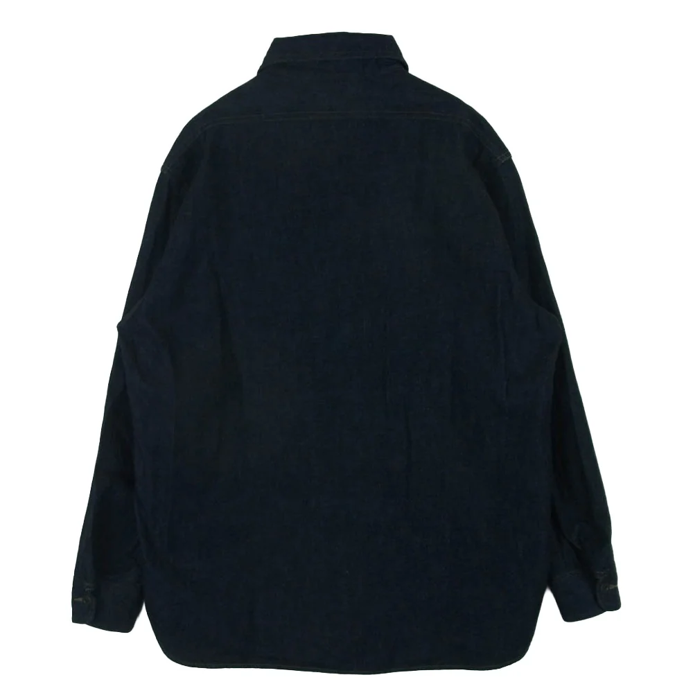 Nigel Cabourn ナイジェルケーボン 80480010001 P/O Work Shirts 10oz Denim プルオーバー デニム 長袖 シャツ インディゴブルー系 46【中古】 - Image 2