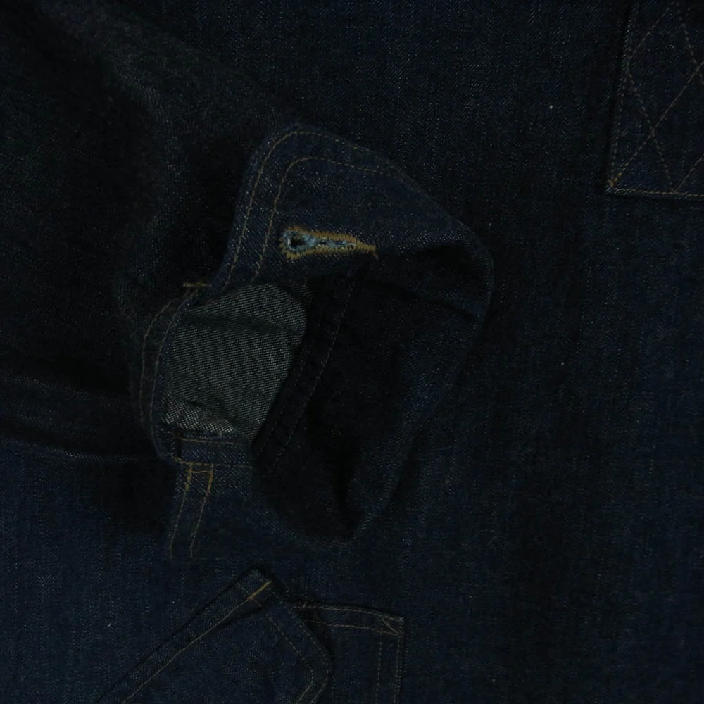 Nigel Cabourn ナイジェルケーボン 80480010001 P/O Work Shirts 10oz Denim プルオーバー デニム 長袖 シャツ インディゴブルー系 46【中古】 - Image 4