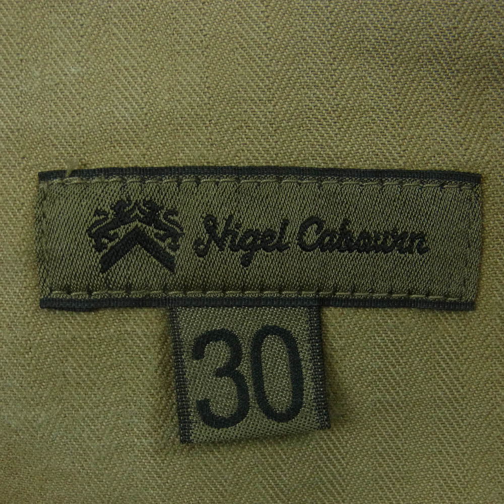 Nigel Cabourn ナイジェルケーボン 8010050009 UTILITY MIX PANT ミックス ワーク パンツ ベージュ系 ライトブラウン系 30【中古】 - Image 3