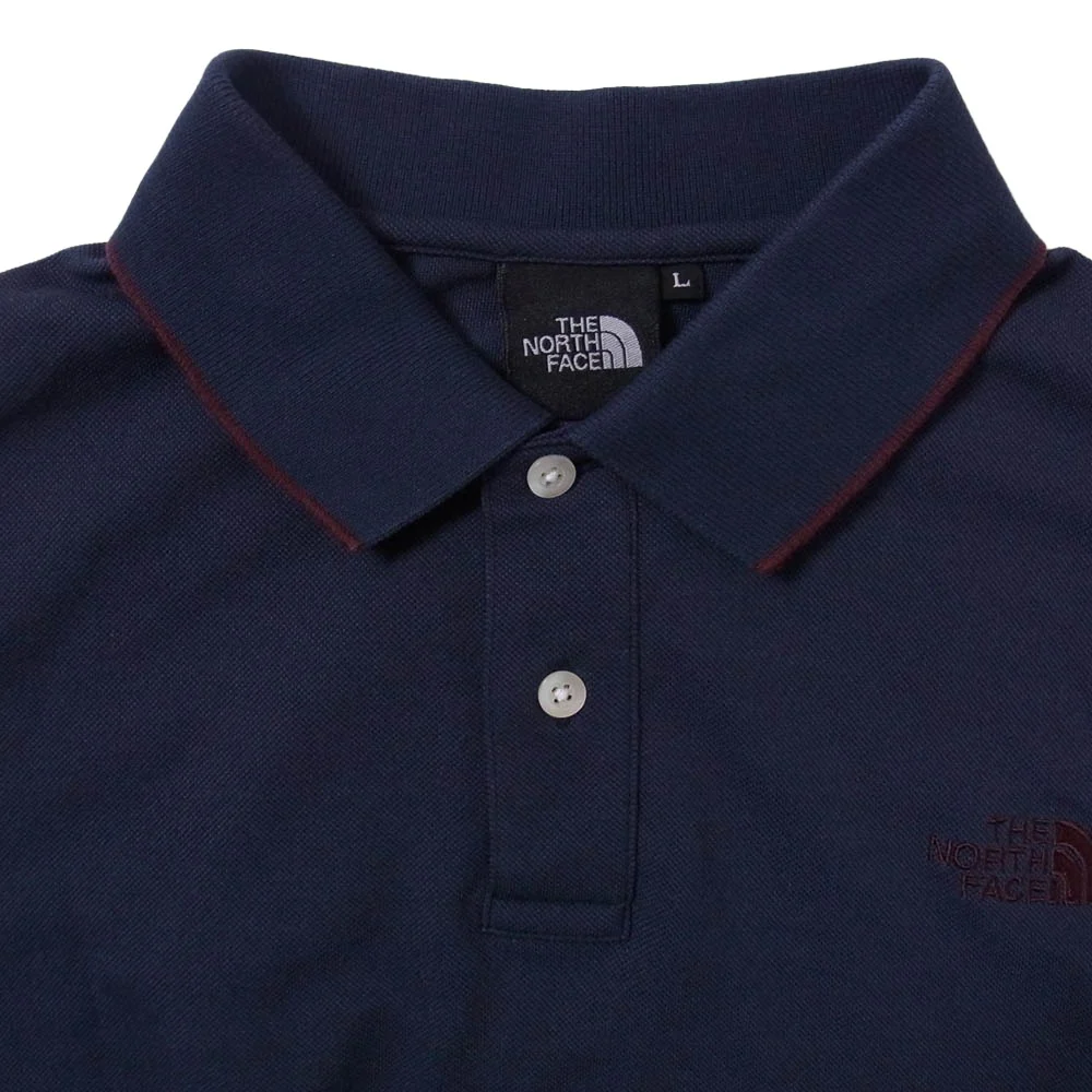 THE NORTH FACE ノースフェイス NT21543 MAXIFRESH LINED POLO マキシフレッシュ 半袖 ポロ シャツ ネイビー系 L【中古】 - Image 3