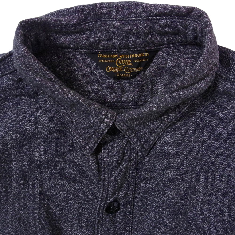 COOTIE クーティー 胸刺繍 ワーク 長袖 シャツ ダークグレー系 XL【中古】 - Image 3