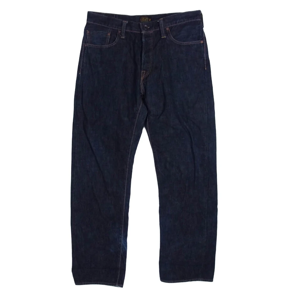 COOTIE クーティー セルビッチ ボタンフライ デニム パンツ インディゴブルー系 34【中古】