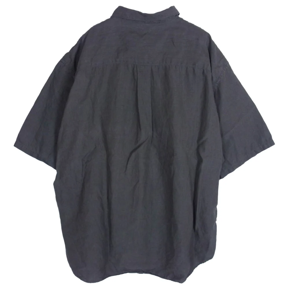 COOTIE クーティー Linen S/S Shirt リネン 半袖 シャツ モスグリーン系 L【中古】 - Image 2