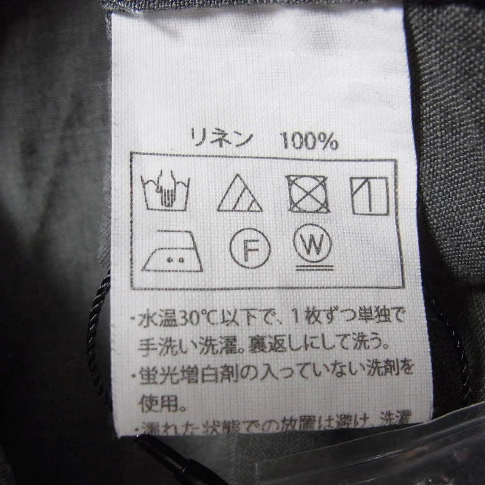 COOTIE クーティー Linen S/S Shirt リネン 半袖 シャツ モスグリーン系 L【中古】 - Image 4