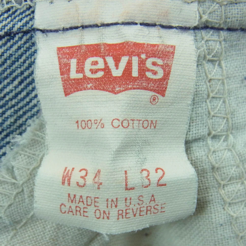Levi's リーバイス USA製 90s 517 オレンジタブ レギュラー トップボタン裏刻印575 デニム パンツ インディゴブルー系 W34 L32【中古】 - Image 4