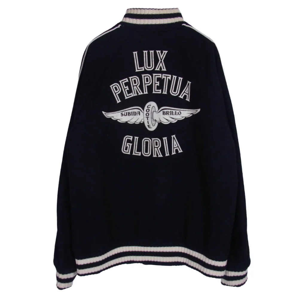 COOTIE クーティー LUX PERPETUA GLORIA ウール アワード スタジアム ジャケット Lサイズ ブラック系 L【中古】 - Image 2