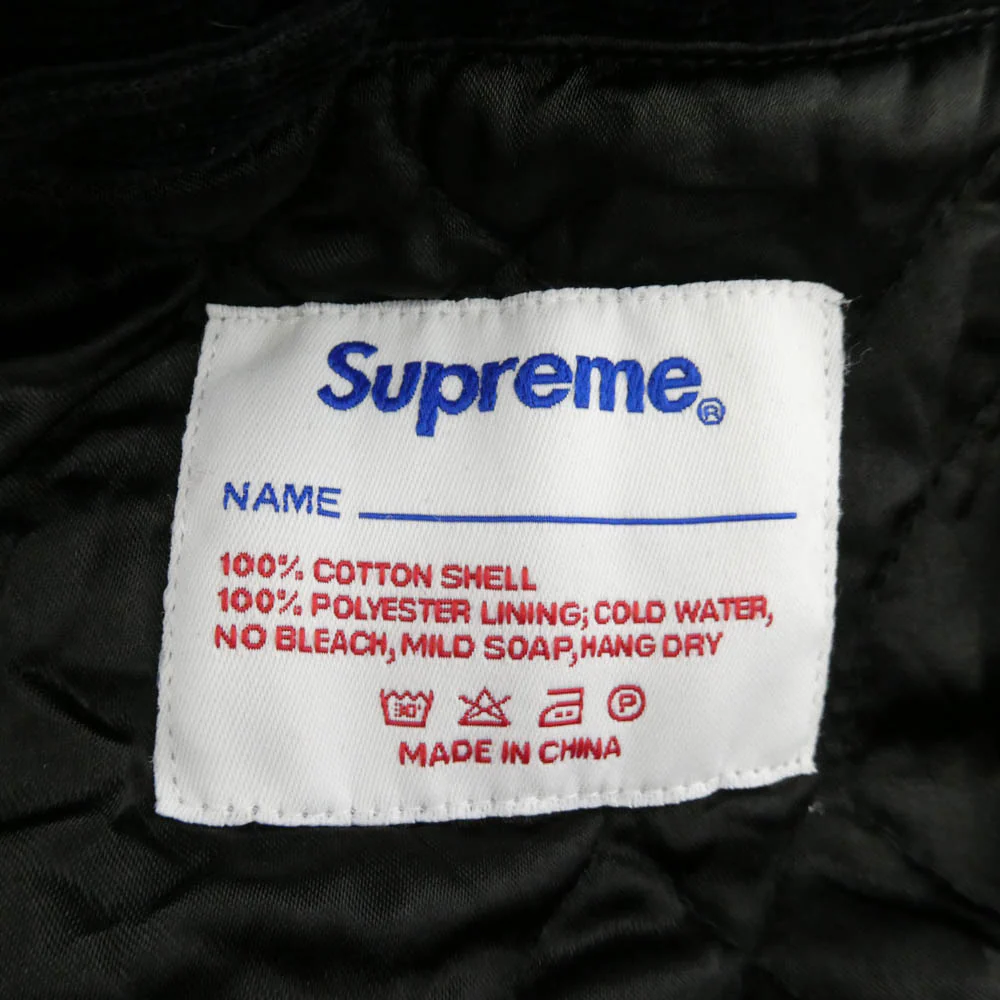 Supreme シュプリーム Corduroy Baseball Jacket コーデュロイ ベースボール ジャケット ブラック系 L【中古】 - Image 6