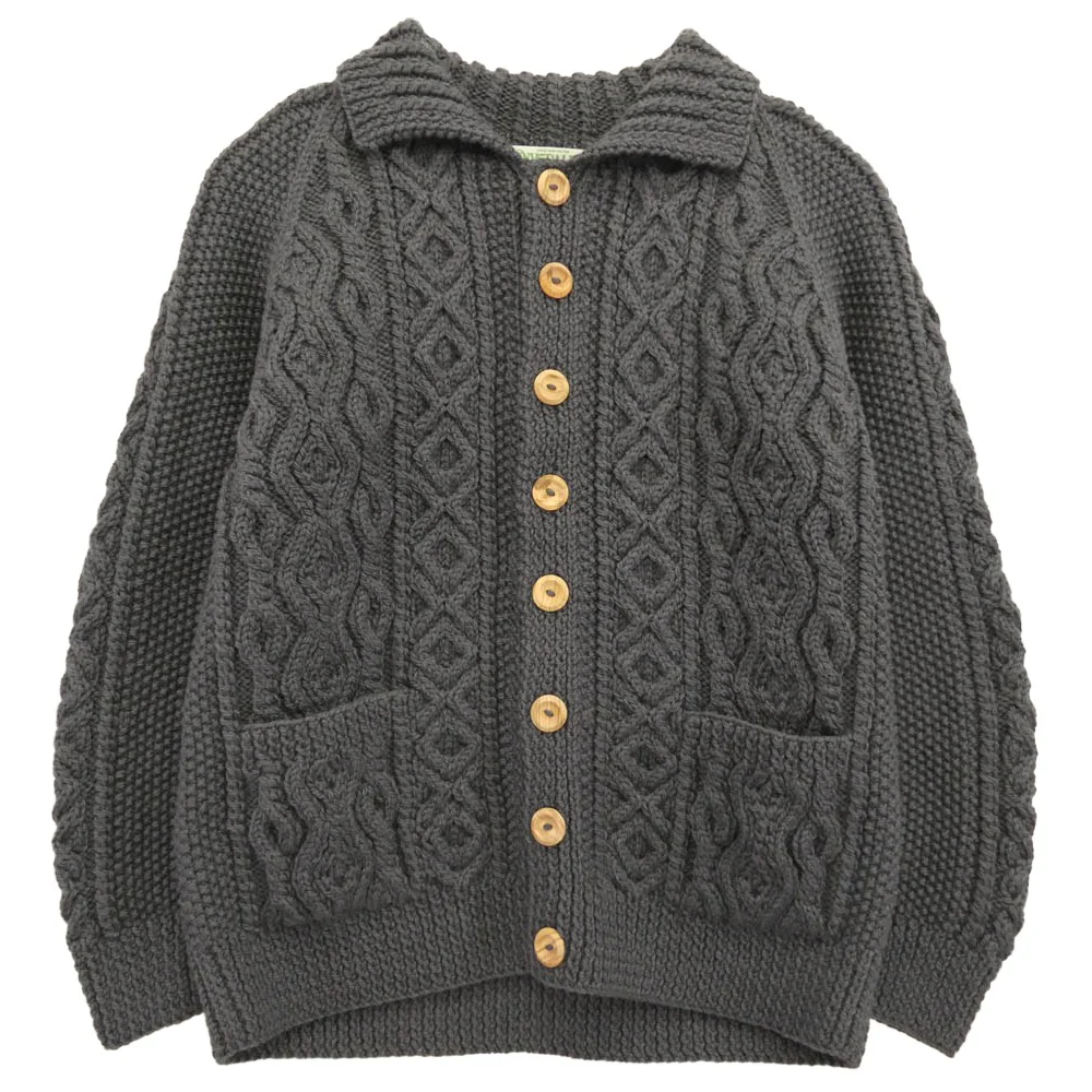INVERALLAN インバーアラン 3A LUMBER CARDIGAN 緑タグ ランバー カーディガン グレー グレー系【極上美品】【中古】