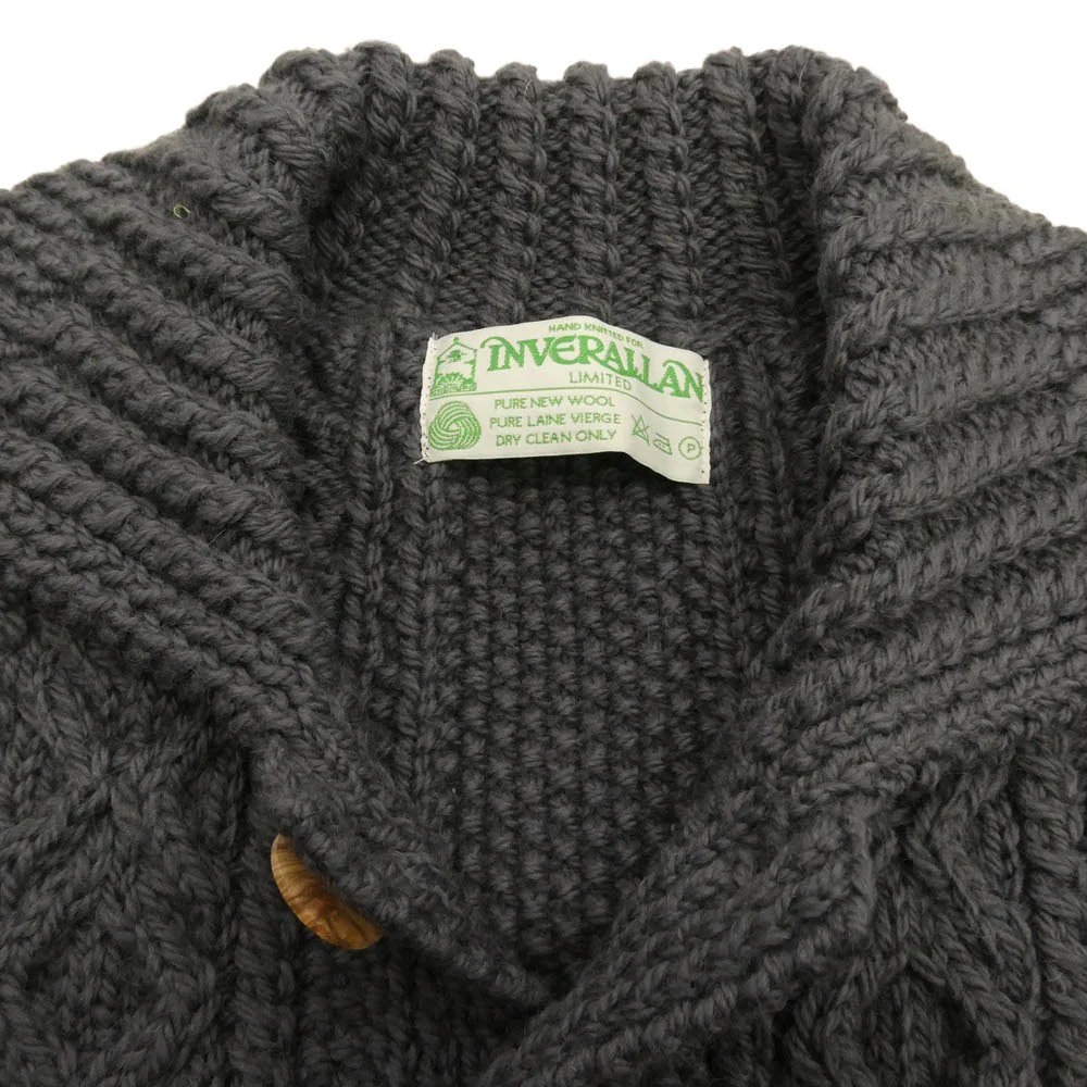INVERALLAN インバーアラン 3A LUMBER CARDIGAN 緑タグ ランバー カーディガン グレー グレー系【極上美品】【中古】 - Image 3