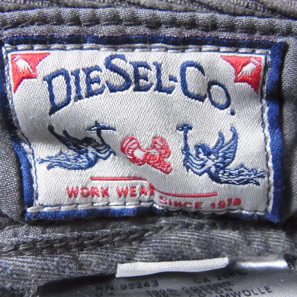DIESEL ディーゼル レギュラー フィット コーデュロイ パンツ チャコール系 28【中古】 - Image 3