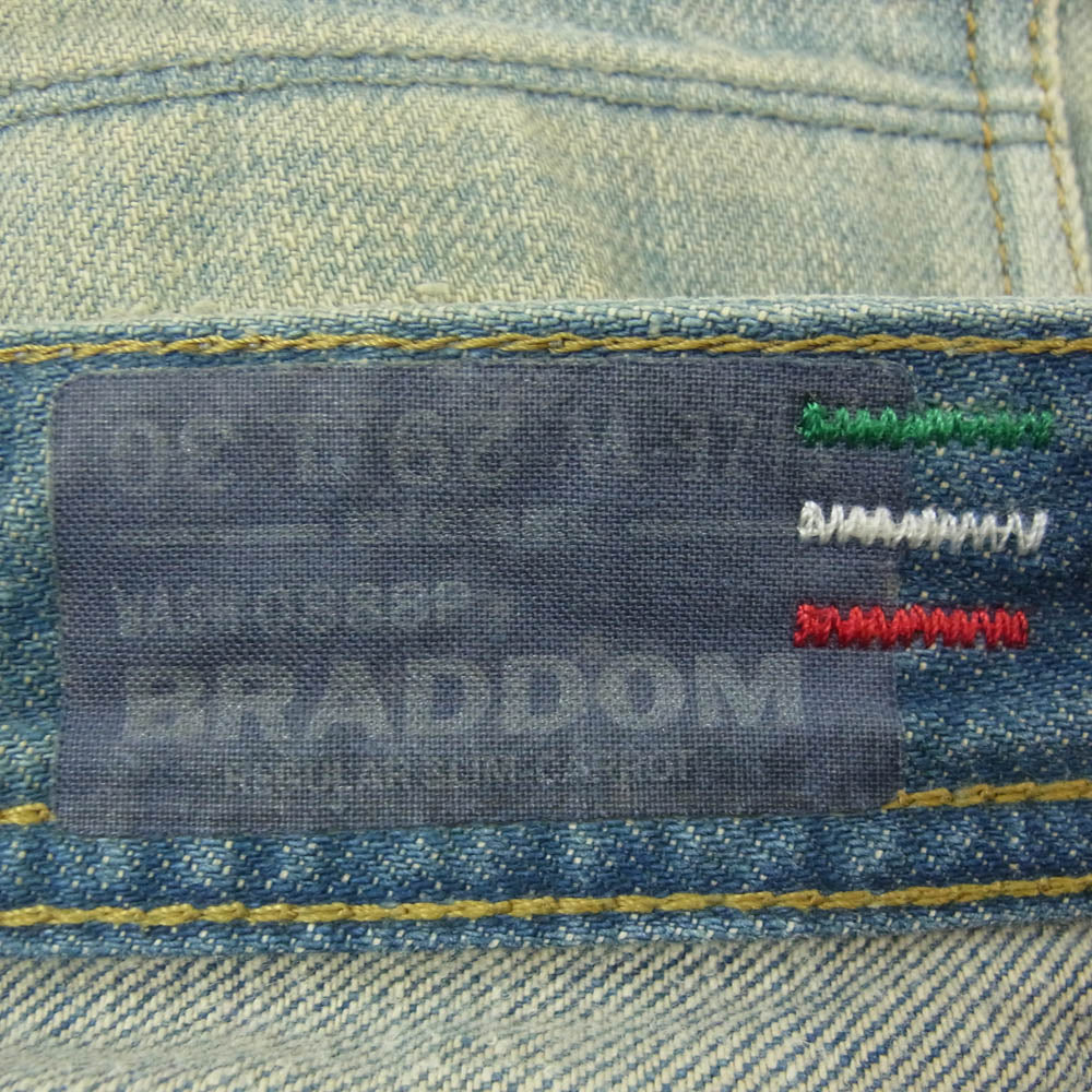 DIESEL ディーゼル BRADDOM ダメージ加工 レギュラー スリム デニムパンツ インディゴブルー系 29【中古】 - Image 4