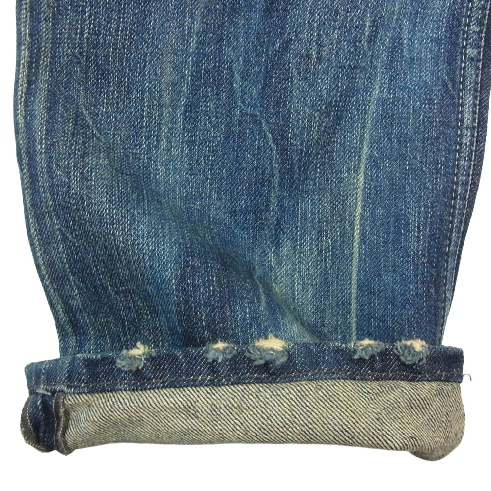 DIESEL ディーゼル SAFADO ダメージ加工 スリム ストレート デニム パンツ W30 インディゴブルー系【中古】 - Image 7