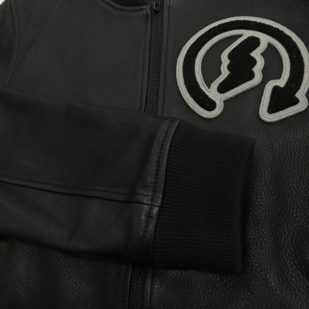 ブラックパレード Leather Varsity Jacket レザー ヴァーシティー ジャケット ブラック系 S【中古】 - Image 4