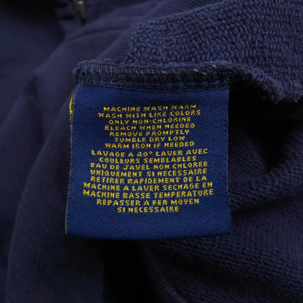 RALPH LAUREN ラルフローレン RUGBY 星条旗ワッペン付 スウェット トラックジャケット パープル系 M【中古】 - Image 6