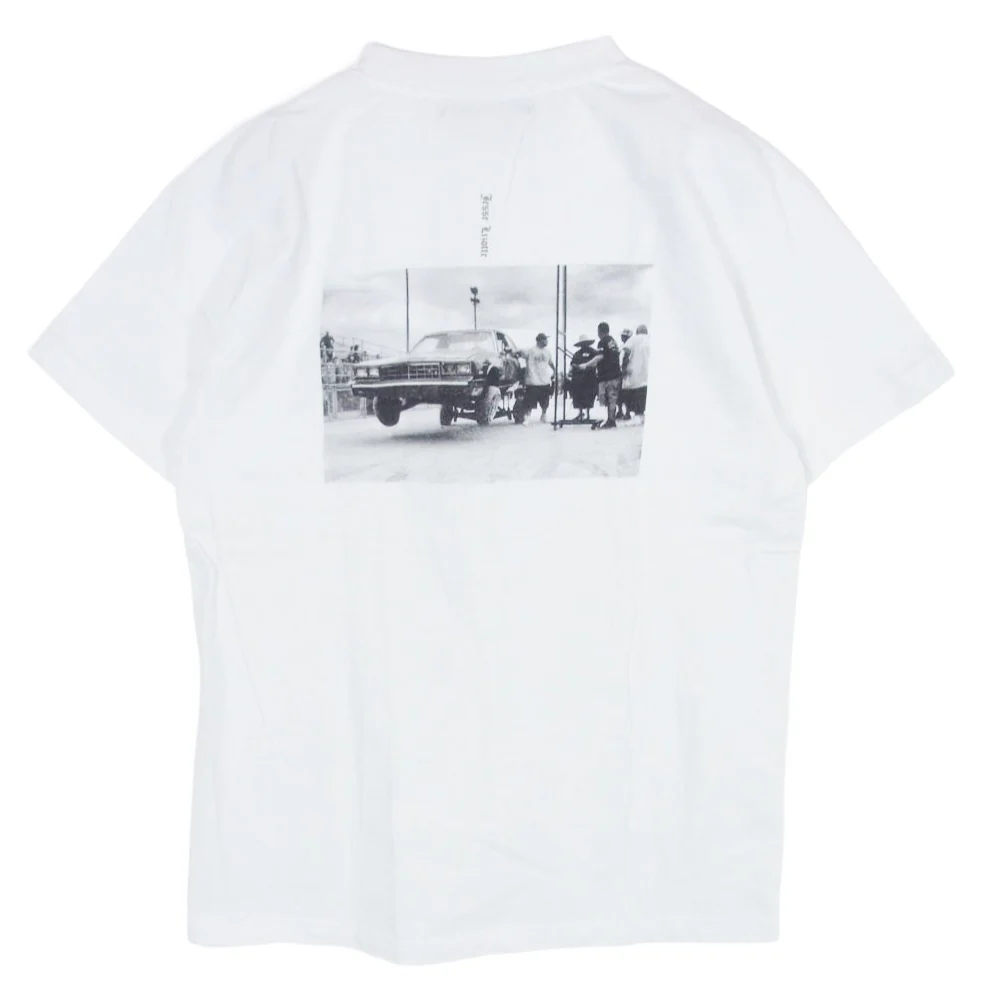 ザ・スロウ NO LOVE LOSE ロゴ プリント クルーネック 半袖 Tシャツ ホワイト系 M【中古】 - Image 2