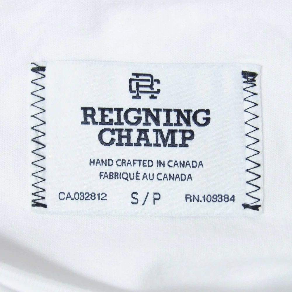 REIGNING CHAMP レイニングチャンプ LIGHTWEIGHT JERSEY クルーネック 半袖 Tシャツ ホワイト系 S【中古】 - Image 4