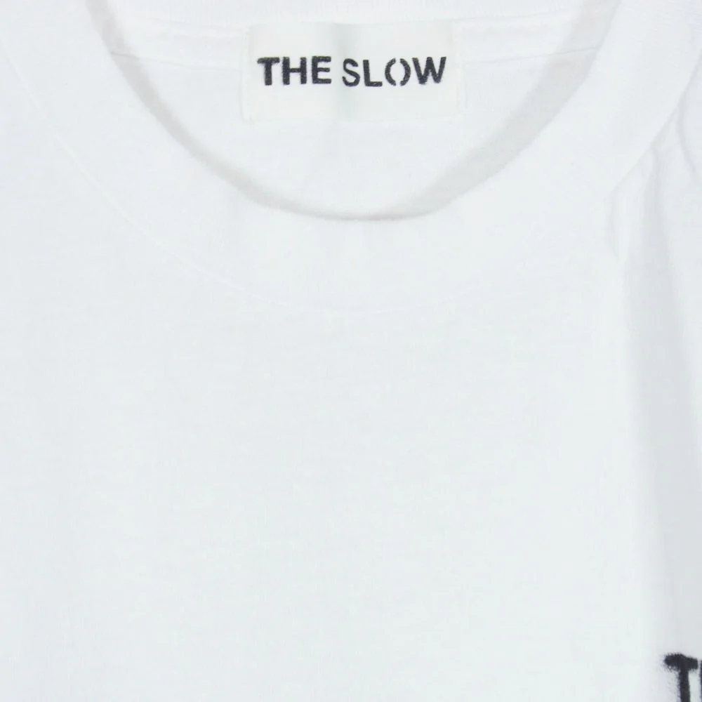 ザ・スロウ ロゴ プリント クルーネック 半袖 Tシャツ ホワイト系 M【中古】 - Image 3