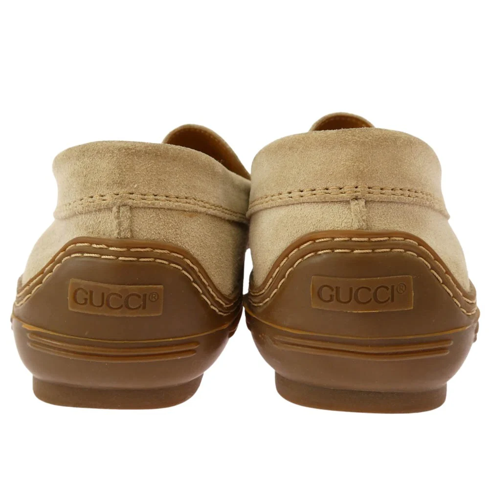 GUCCI グッチ ホースビット スエード ローファー ベージュ系 7M【中古】 - Image 3