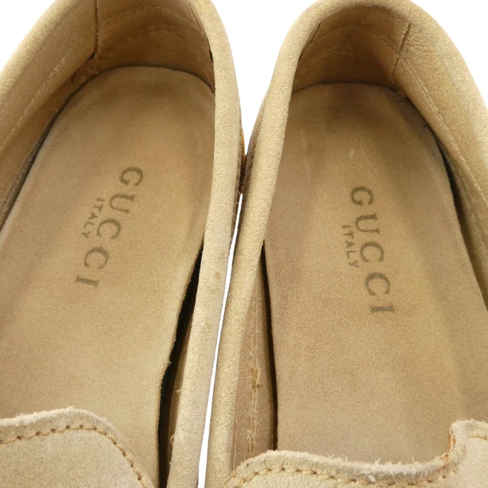 GUCCI グッチ ホースビット スエード ローファー ベージュ系 7M【中古】 - Image 5