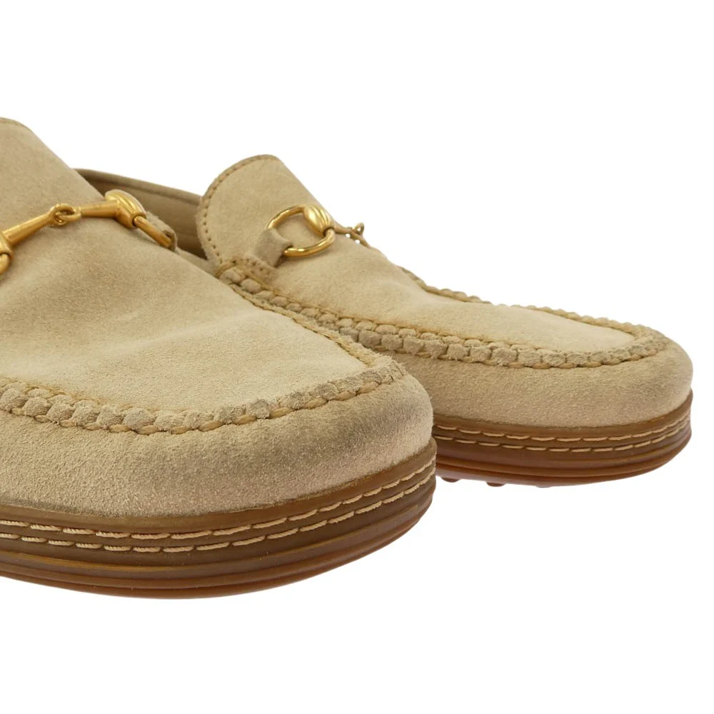 GUCCI グッチ ホースビット スエード ローファー ベージュ系 7M【中古】 - Image 8