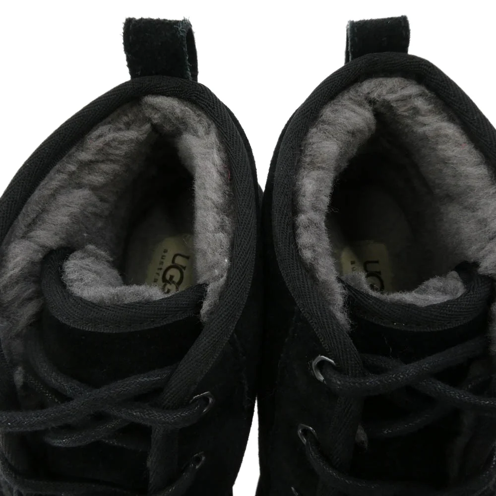 UGG アグ Neumel ニューメル スエード ムートンブーツ チャッカブーツ ブラック系 25.0cm【中古】 - Image 5