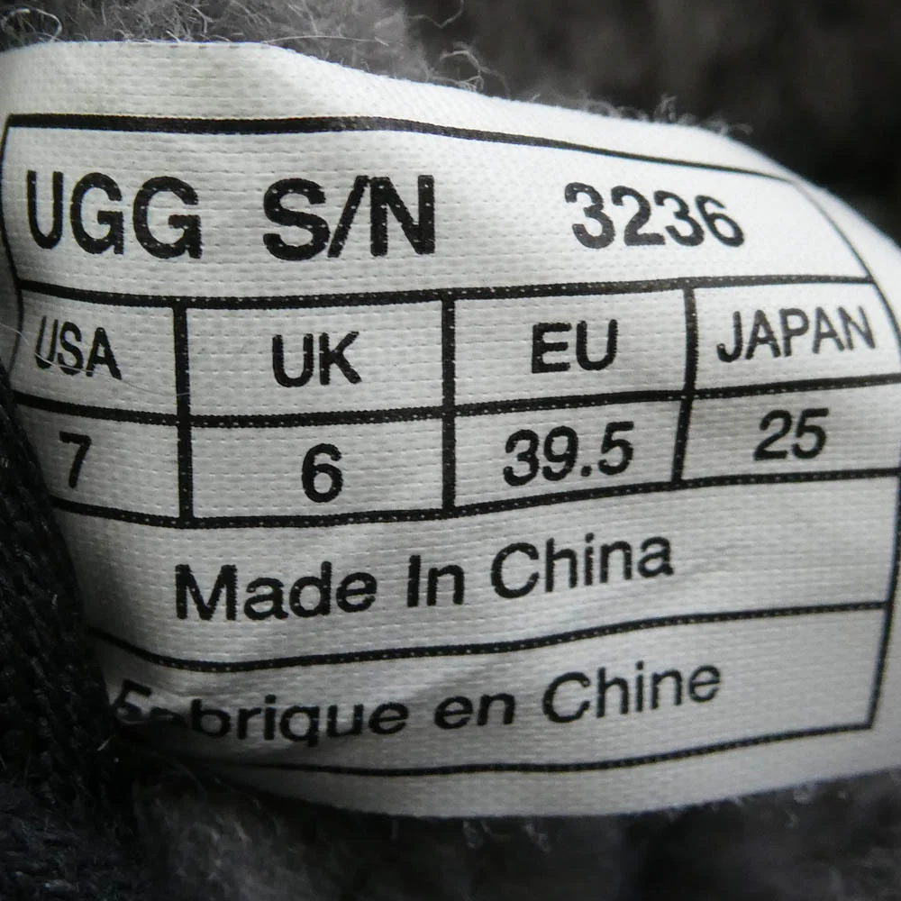 UGG アグ Neumel ニューメル スエード ムートンブーツ チャッカブーツ ブラック系 25.0cm【中古】 - Image 8