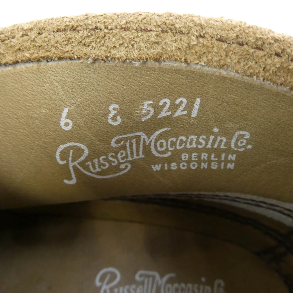 RUSSELL MOCCASIN ラッセルモカシン スポーティング クレーチャッカ スエード チャッカブーツ イエロー ベージュ系 6【中古】 - Image 7
